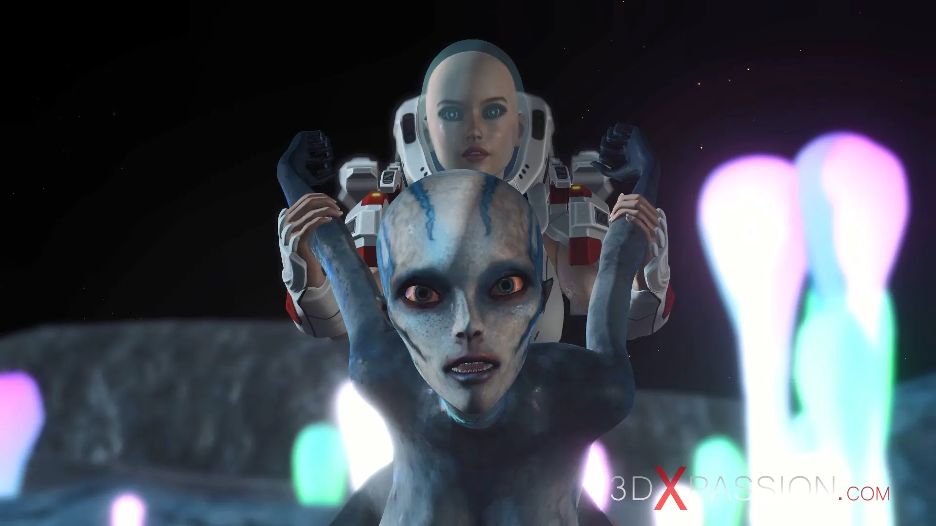 alien fucked spacewoman spacesuit strapon exoplanet sci-fi